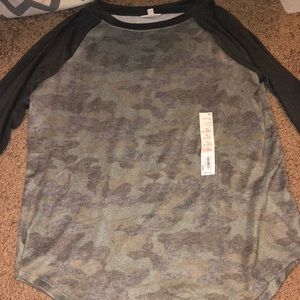 long sleeve camo t-shirt.